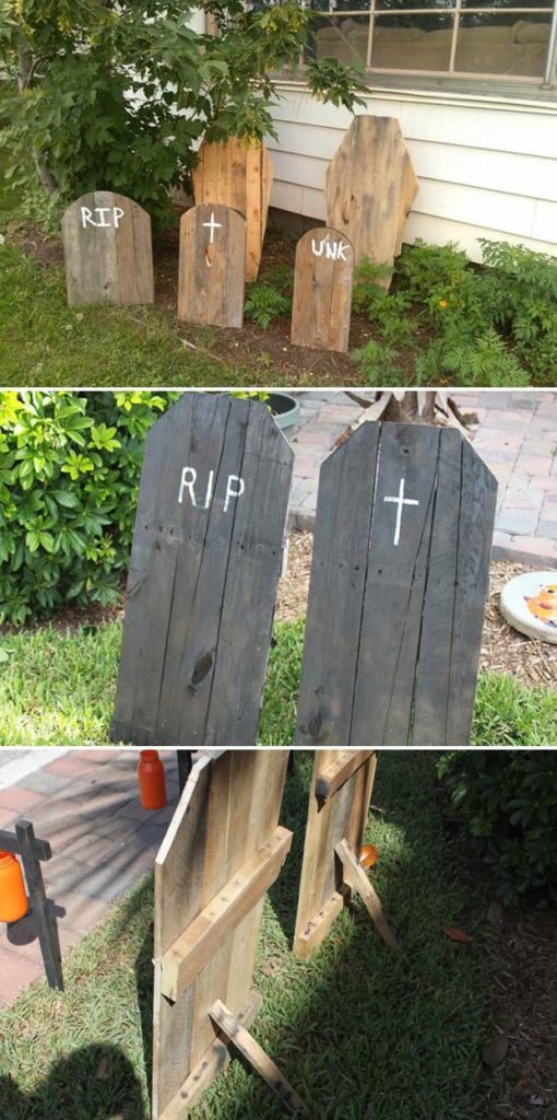 Best 17 Halloween Yard Decorations Made With Recycled Pallets – LazyTries